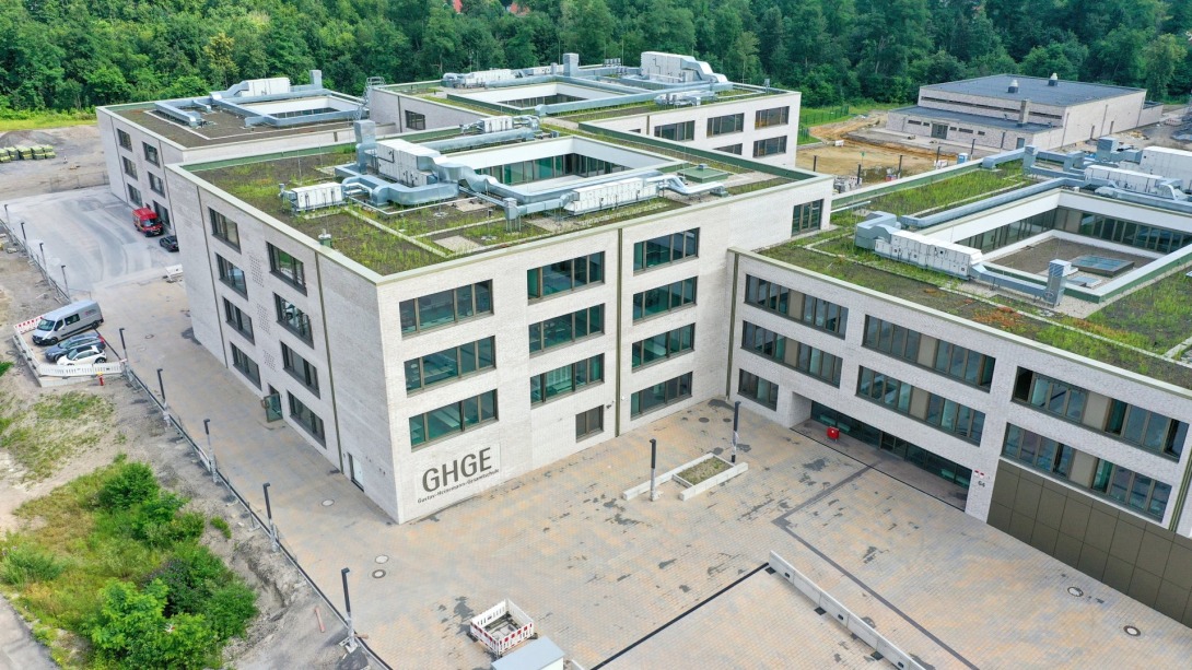 Neubau der Gustavheinemann-Gesamtschule der Stadt Essen. © Ministerium für Heimat, Kommunales, Bau und Digitalisierung des Landes Nordrhein-Westfalen.